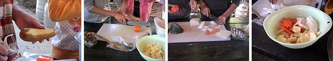 野外料理 - ほうとう作り