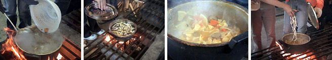 野外料理 - ほうとう作り