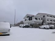 4月になり雪が降りました。